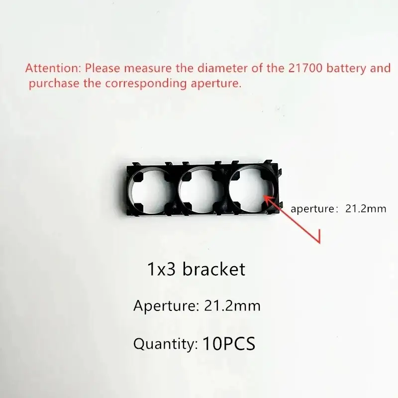21700 Battery Holder Bracket Cell Safety Anti Vibration Plastic Brackets For 21700 Batteries Diameter 21.2mm And 21.7mm image 8