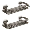 Bathroom Storage Rack Stainless Steel Anti Rust Storage Shower Rack Suction Cup Storage Rack Household Storage Appliances 6