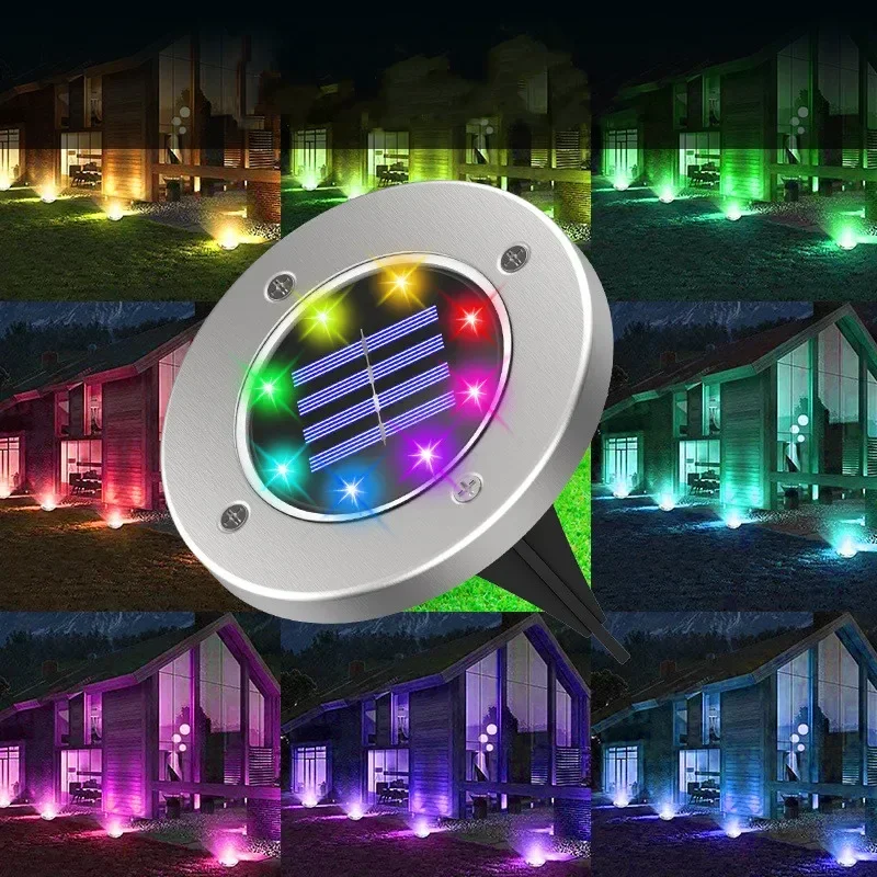 Solar Light 4pcs LED Solar Lawn Light Fairy Outdoor Powered Buried Street Lamp Garden Villa Pathway Patio Decoration solar lights solar wall lamp solar led lights solar ground lights lawn lamp garden lighting