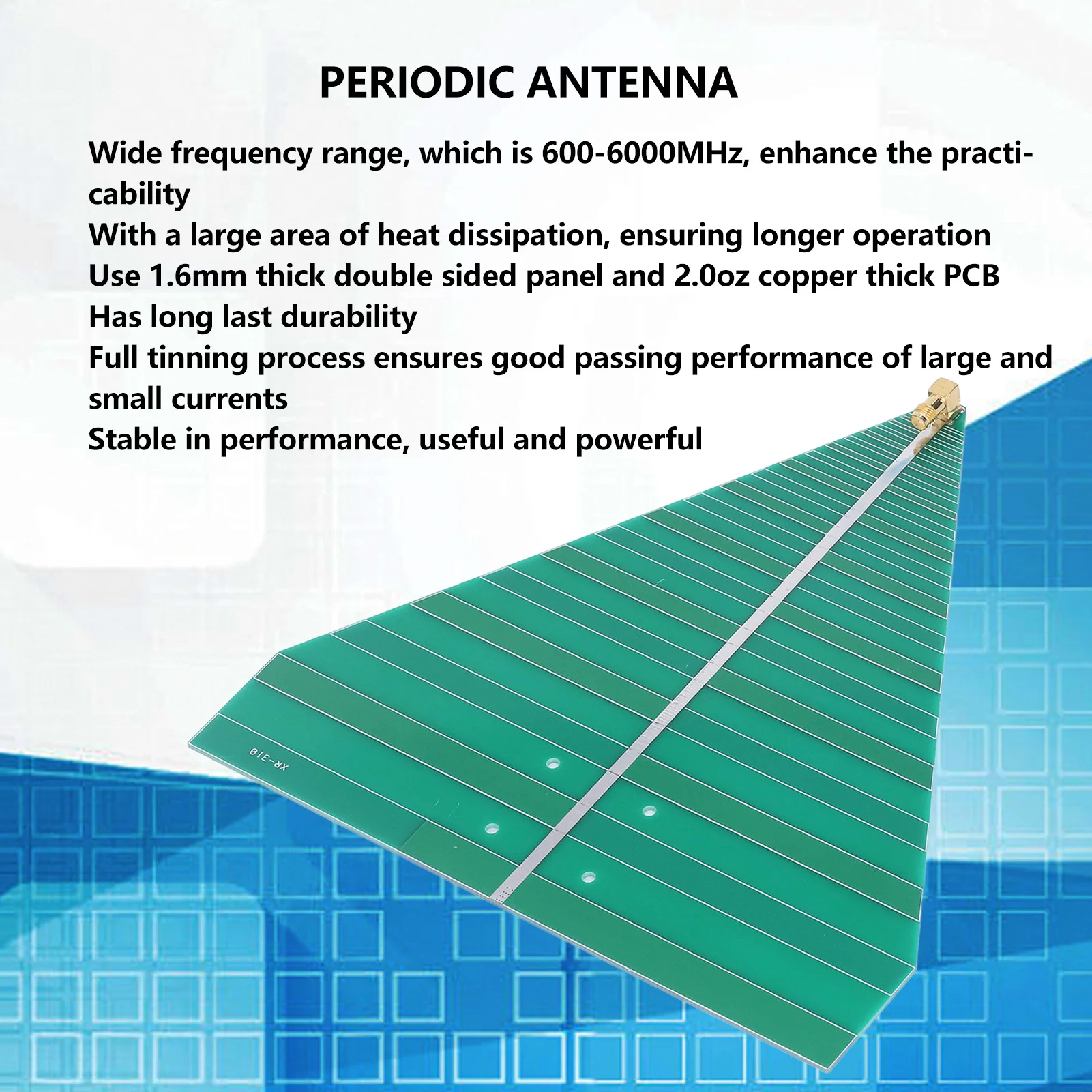 Antena Uwb De 800mhz A 6000mhz 10db | Cuotas sin interés