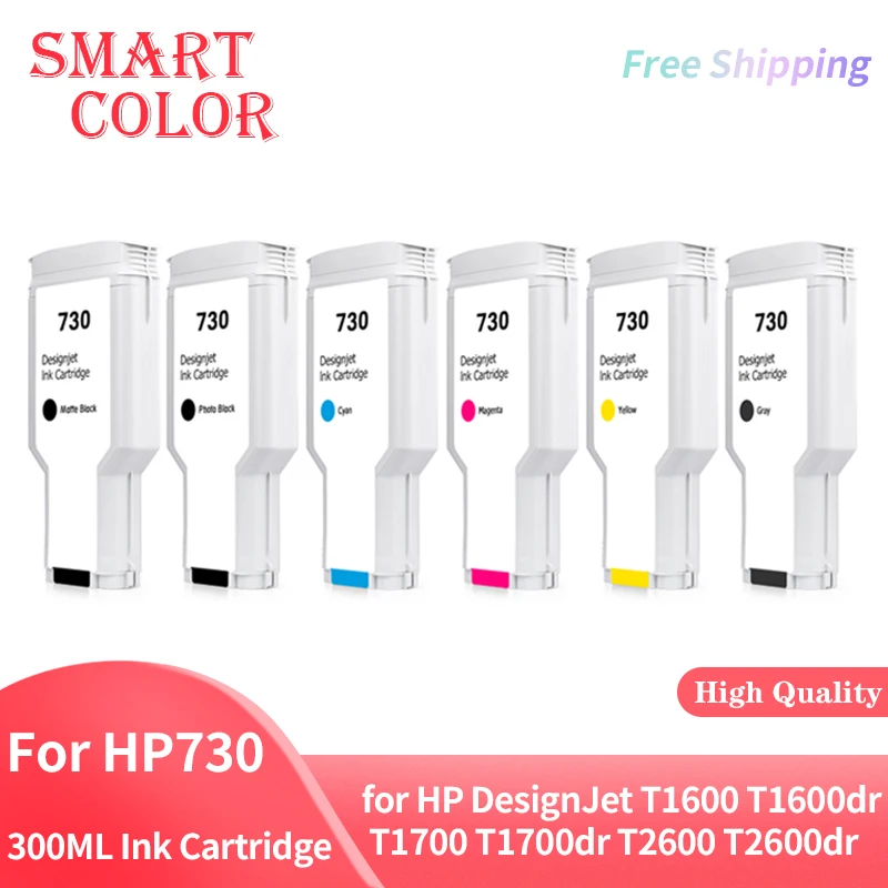 

For HP730 Compatible for HP 730 HP730 Compatible Ink Cartridge With Full Ink DesignJet T1600 T1600dr T1700 T1700dr T2600 T2600dr