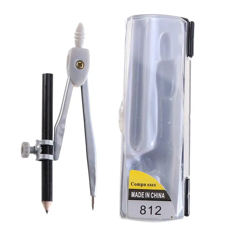 Drawing Compass Compass Geometry Drawing Protractor Drafting Tool Metal Set Precision Math Tools Woodworking Circle Kids Students Maths Scribe