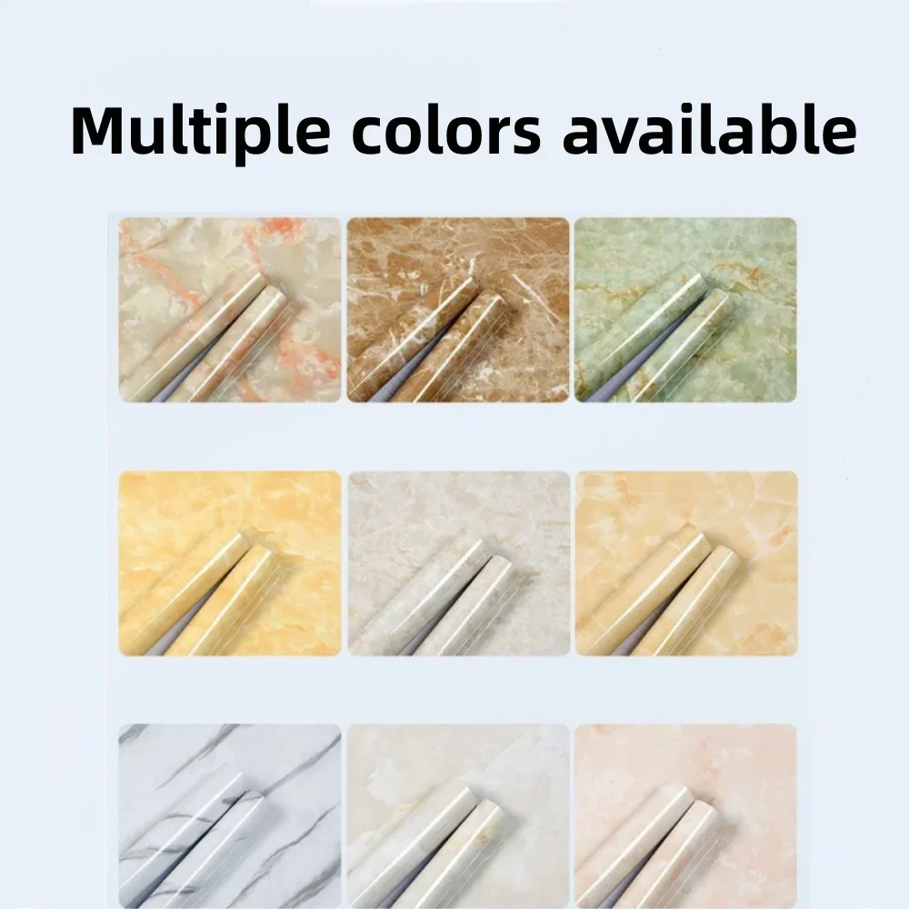 Marble Oil Resistant Stickers High-temperature Resistant Wall Stickers Cabinet Waterproof and Oil Kitchen Supplies