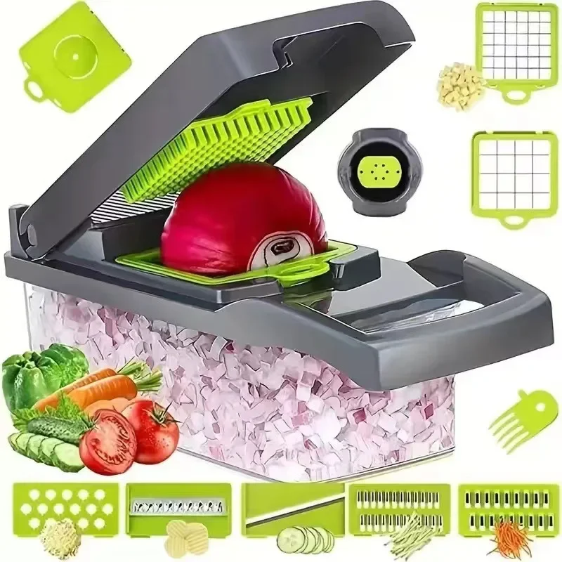 Vegetable Chopper Dicer Grater Shredder Kit for Kitchen