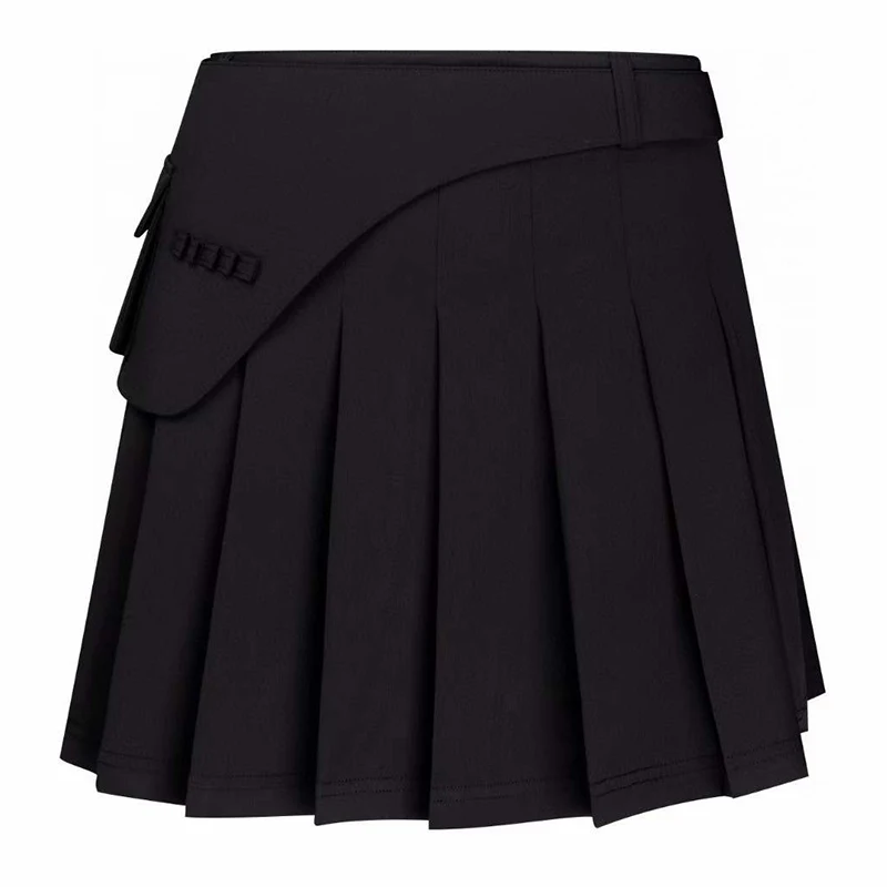 Women's Golf Clothing Summer New Outdoor Sports Shorts Lining Skirt Solid Color Casual Versatile Breathable Pleated Short Skirt