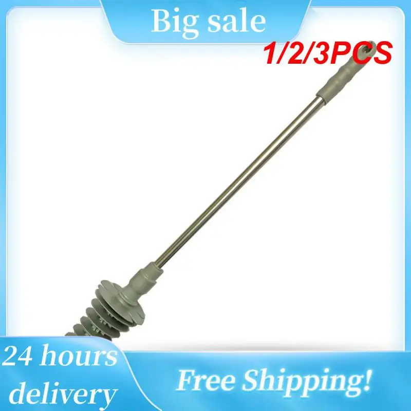 

1/2/3PCS Toilet Artifact Solid Dredge Toilet Pipe Clean Inner Wall Strong 360 Degree Sewage Discharge Capacity Dredging Artifact