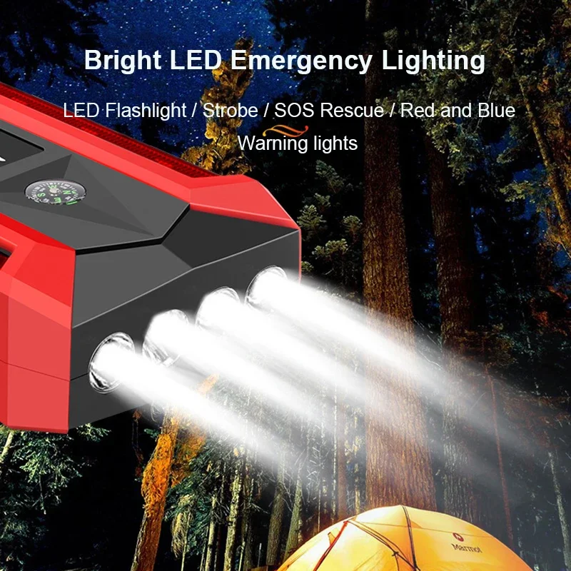 5000A Portable Car Battery Charger Auto Jump Starter 12V Petrol Diesel Emergency Booster