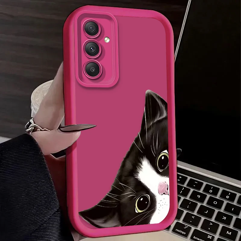 Chic Black Cat Pattern Phone Case Cover