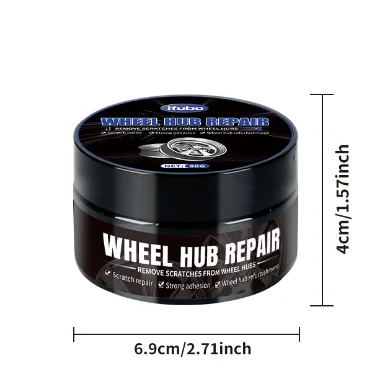 Car wheel hub refurbishment, alloy plastic cleaning and refurbishment agent, scratch reduction, polishing, brightening 4