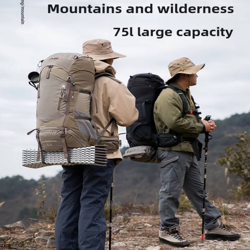 Professional Outdoor Sports Mountaineering Bag Large Capacity Breathable Backpack Travel Camping Hiking Backpack