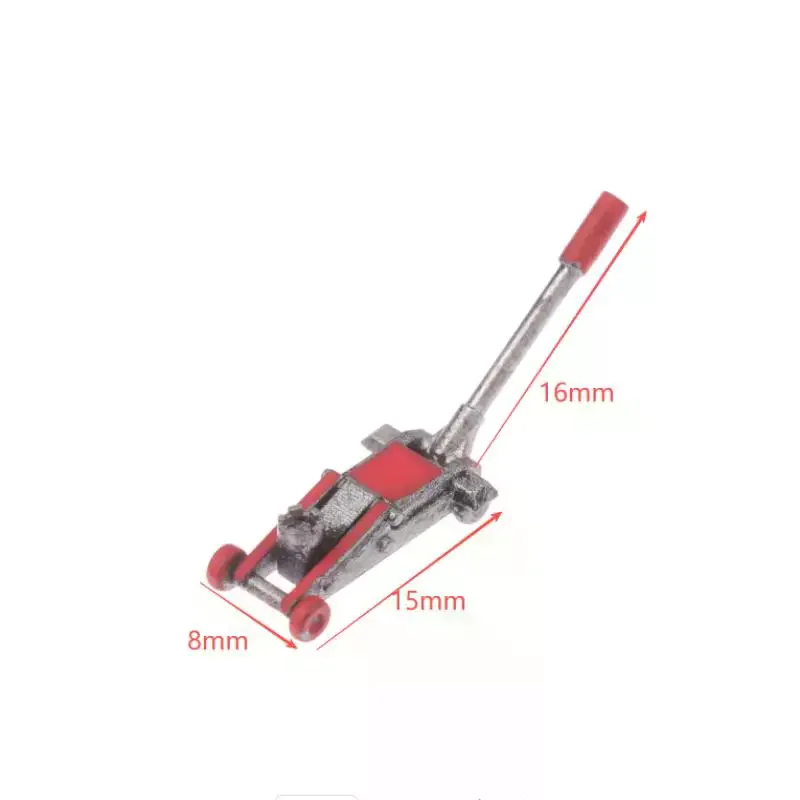 1/64 Scale Car Lifting Jack Model Modification Garage Repair Accessories Scene Collocation Miniature Sculpture Display