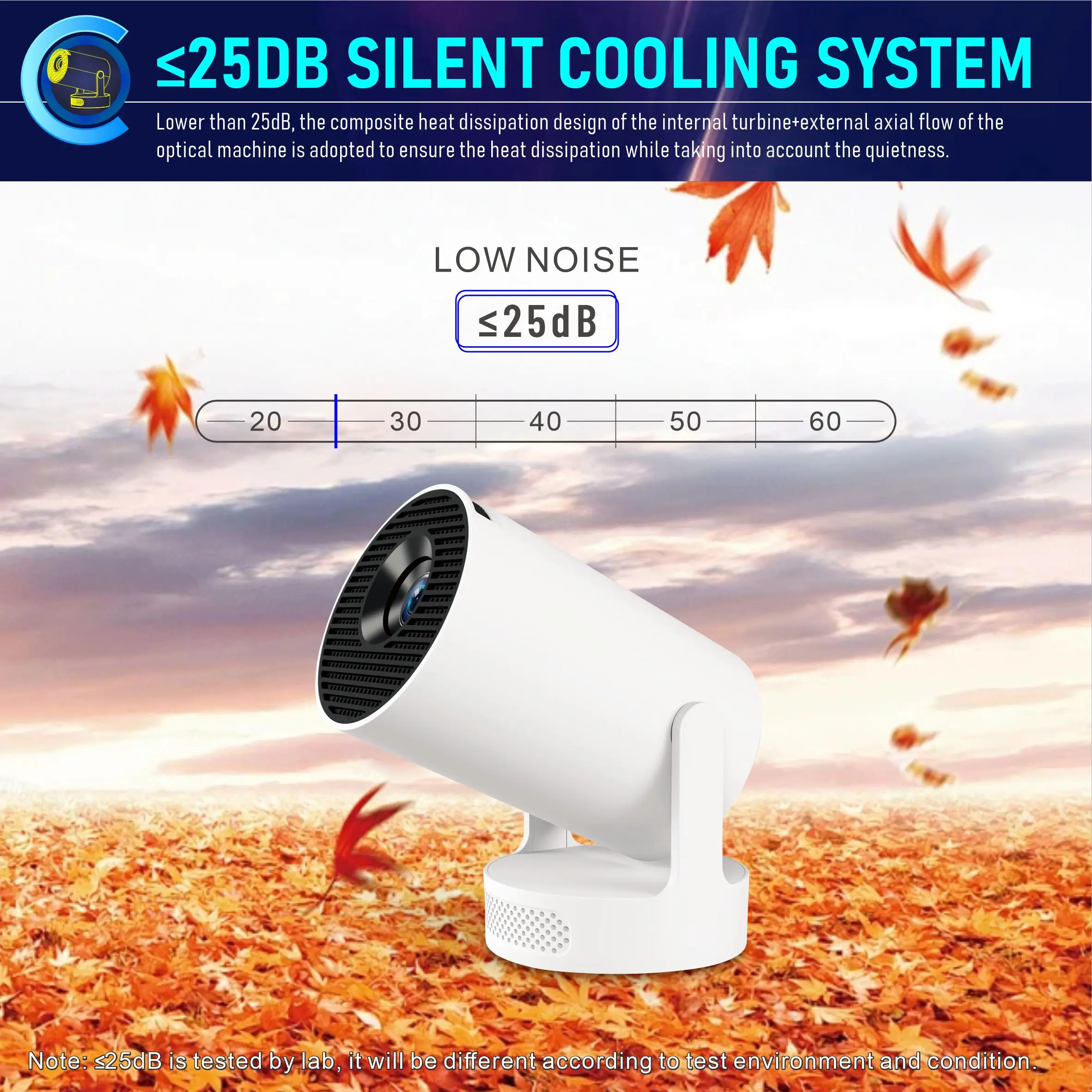 Projector HY300 Ultra 4K Android11 WiFi6 BT5.0 290 ANSI Built in 5W Speaker Ultr