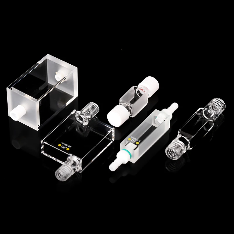 석영 형광 플로우 비색 접시, 3.5ML, 4 방향 조명, 자외선