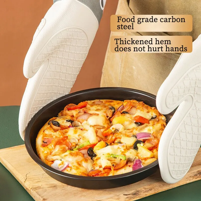 Six-Inch Pizza Plate Round PIZZA Plate Carbon Steel Non-Stick Curling Baking Tool Baking Pan Household Cake Mold