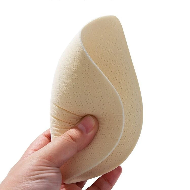 1Pair Thick Latex Bra Pads Inserts Push Up Breast Enhancer Removeable For Women Bras Swimsuit Bikini