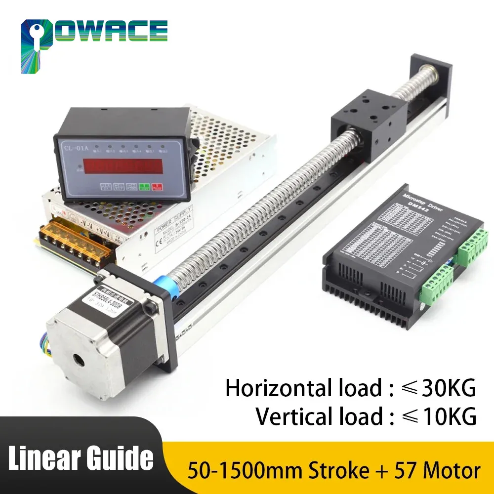 SFU1605 Ball Screw Linear Guide Motion Rail Slide CNC Manual Linear Shaft Actuator Module Table Stroke With 57 Stepper Motor