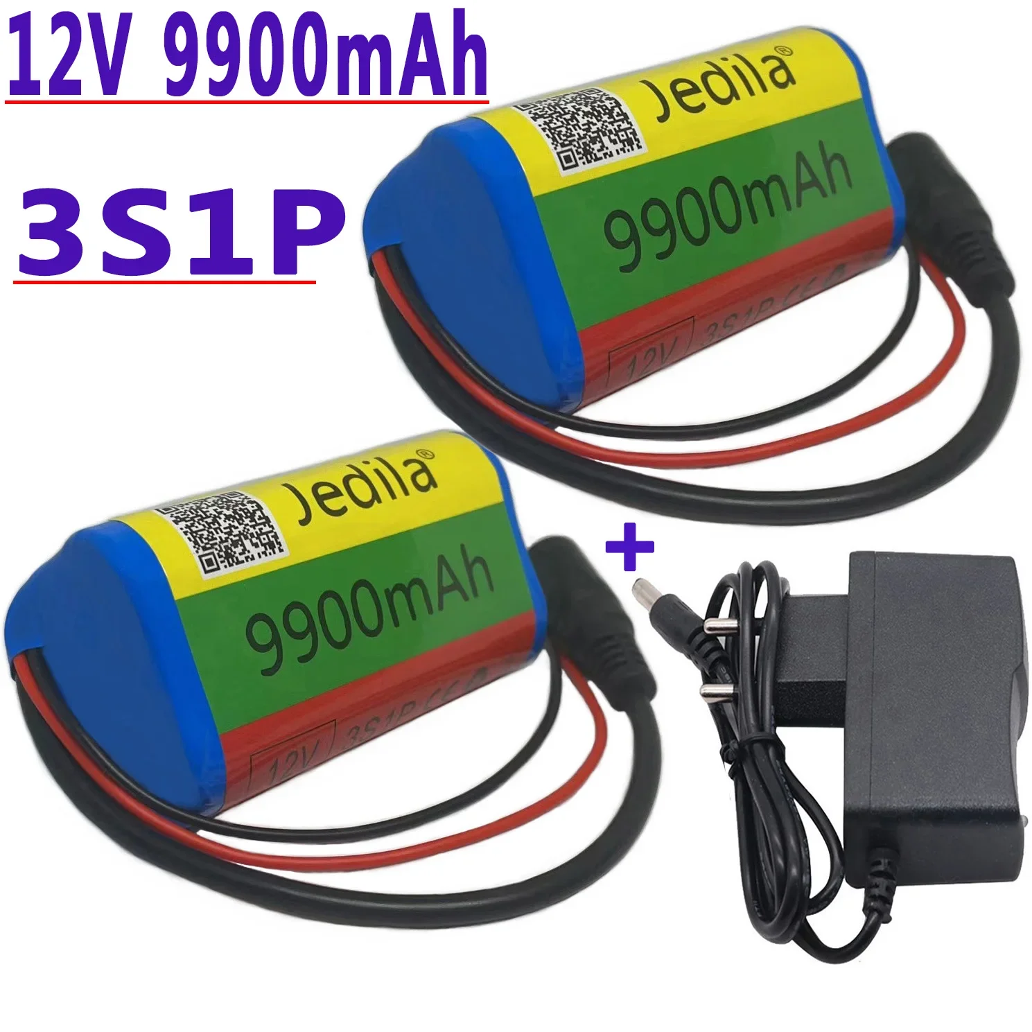 Rechargeable Battery 100%.New.12V.9900 mAh.3S1P.Batterie Au Lithium.18650.Batterie Au Lithium Pack Protection Conseil 1A Chargeur.