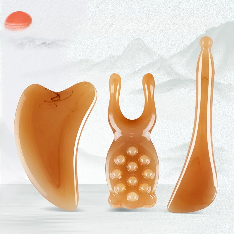 Revitalizing Guasha Facial and Eye Massager for Enhanced Lift and Puff Reduction