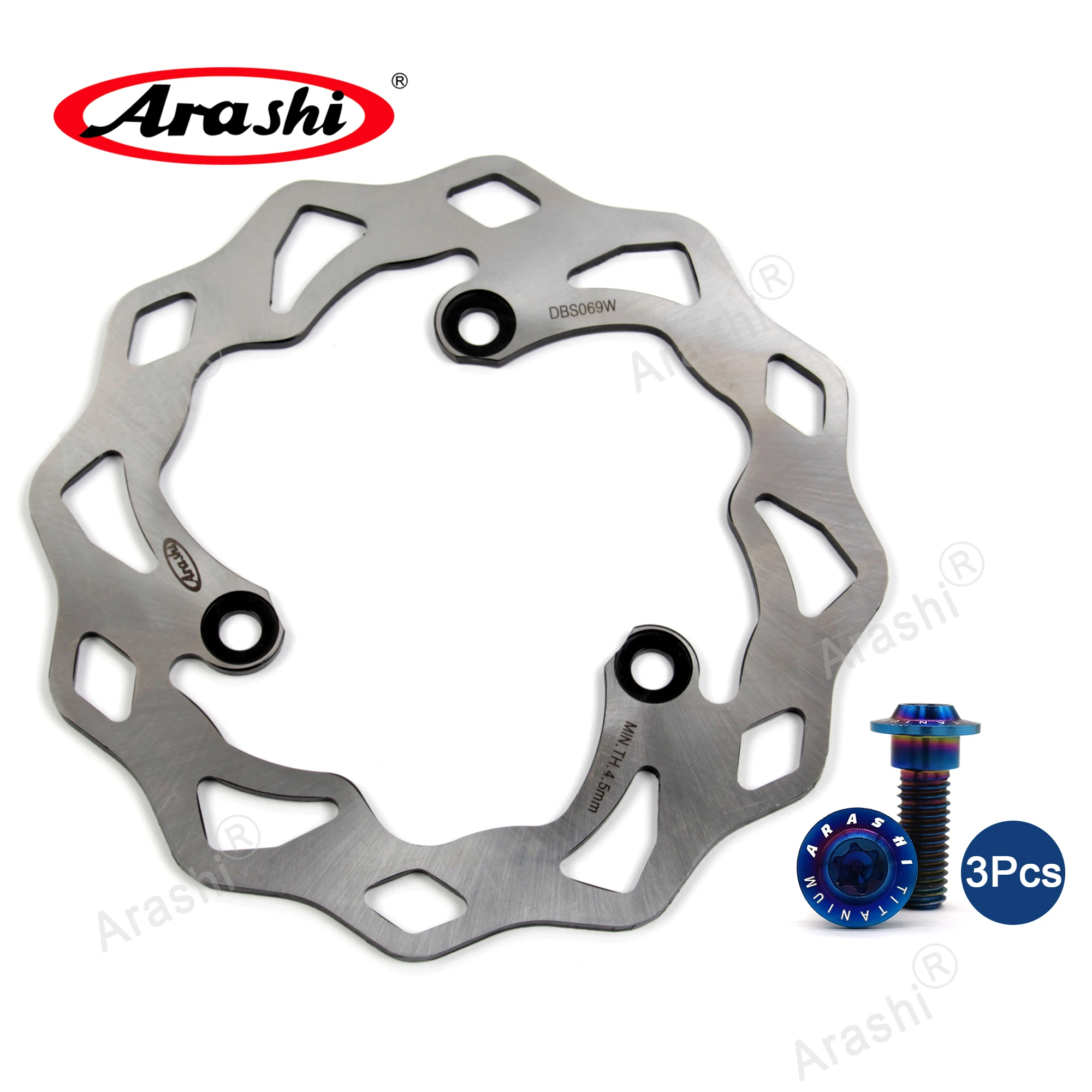 

ARASHI NINJA 250 R / EX250 2008 2009 2010 2011 2012 Rear Brake Disc For KAWASAKI CNC Disk Plate Rotor NINJA 250R / EX250 J