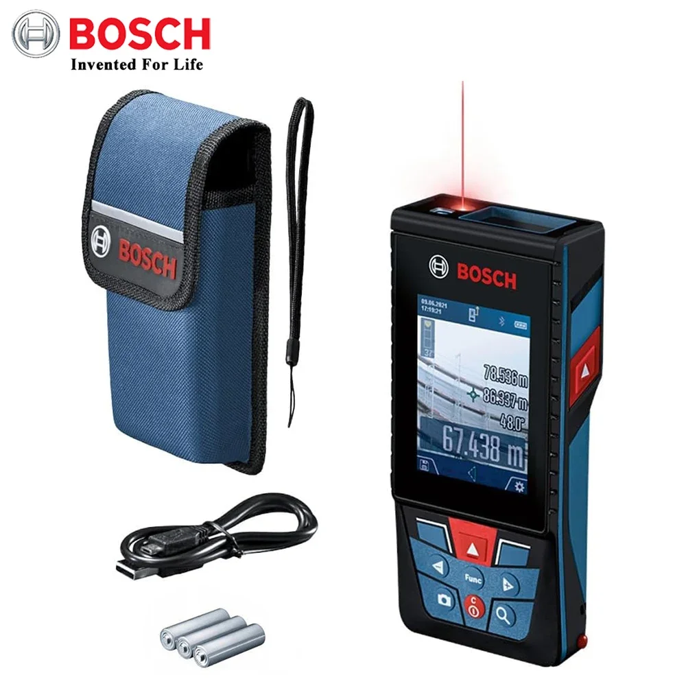 Bosch 150 Metri Telemetro Laser Telecamera Bluetooth Integrata Glm 150 C Misuratore Di Distanza Laser Ad Alta Precisione Professionale