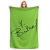 Britney Spears SIGNATURE Blanket Fleece Portable Sofa Throw Blankets For Home Bedroom Outdoor Throws Bedspread Quilt 2