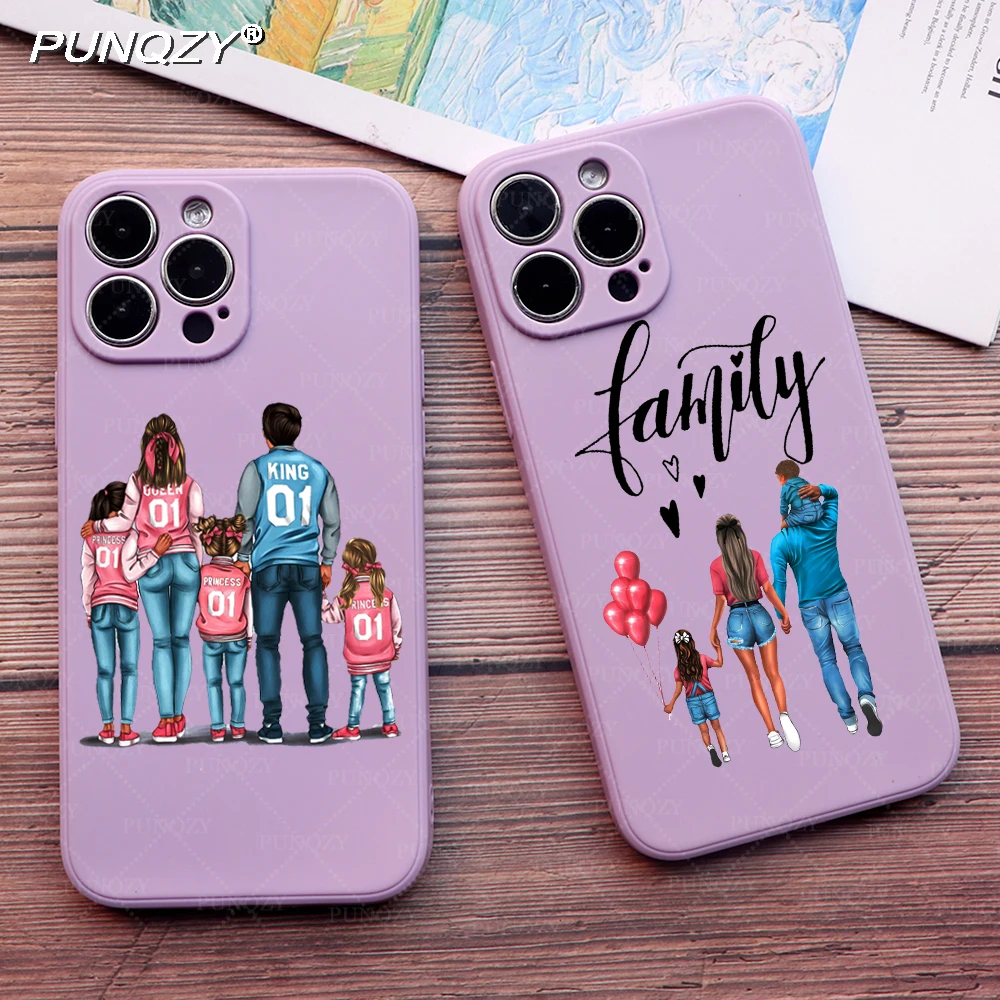 PUNQZYCuteMaMaOfGirlBoyAndMomPhoneCaseForSamsungS22S20