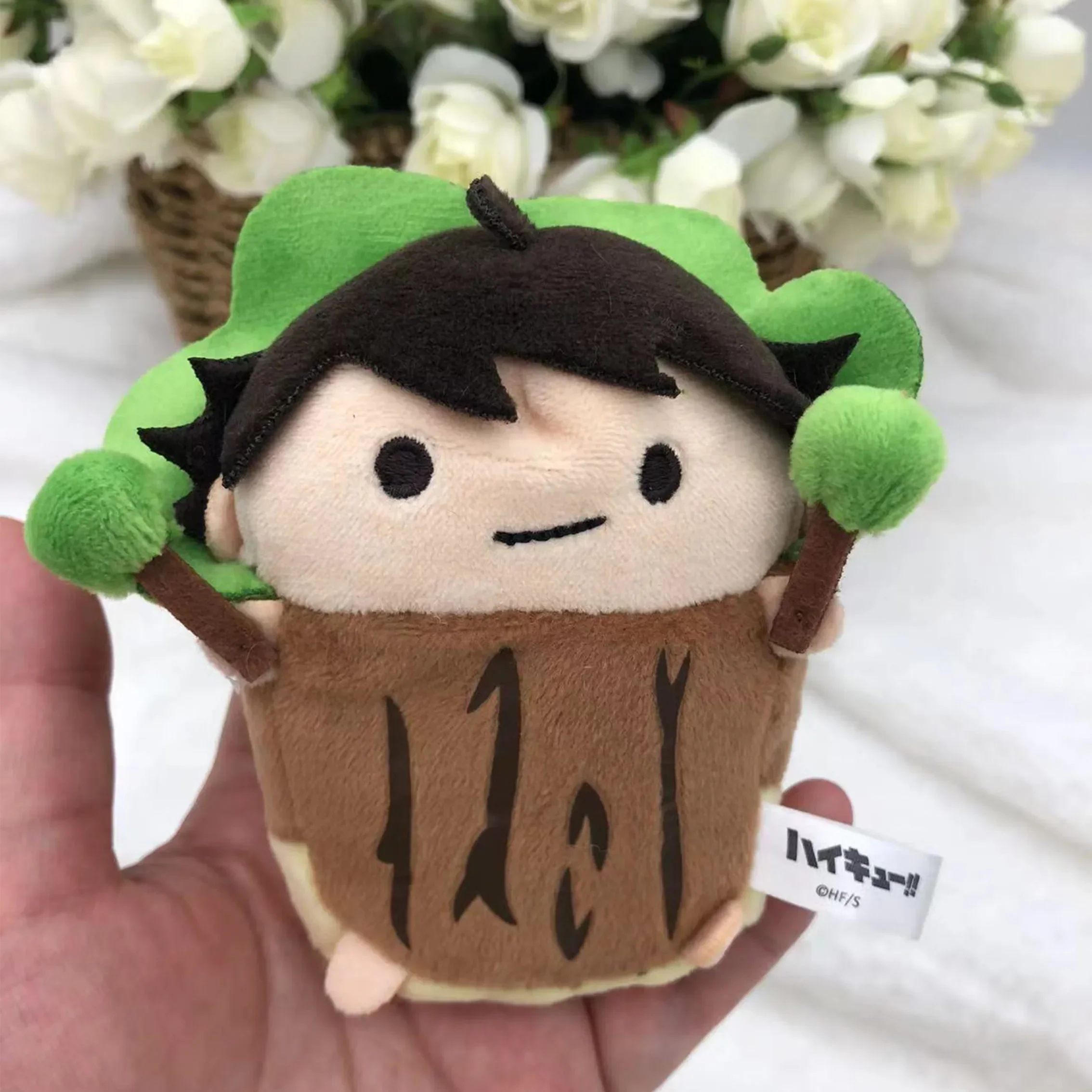 

Anime Oikawa Tooru Haikyuu!! Cute Tree Plush Stuffed Papa Doll Bag Pendant Keychain Cosplay Keyring Dango Accessories Gift