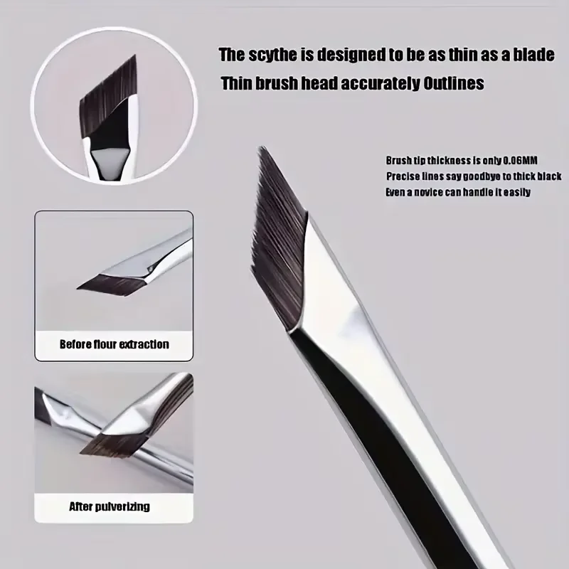 Fine Blade Eyeliner Brush Set for Precise Eye Contour Details