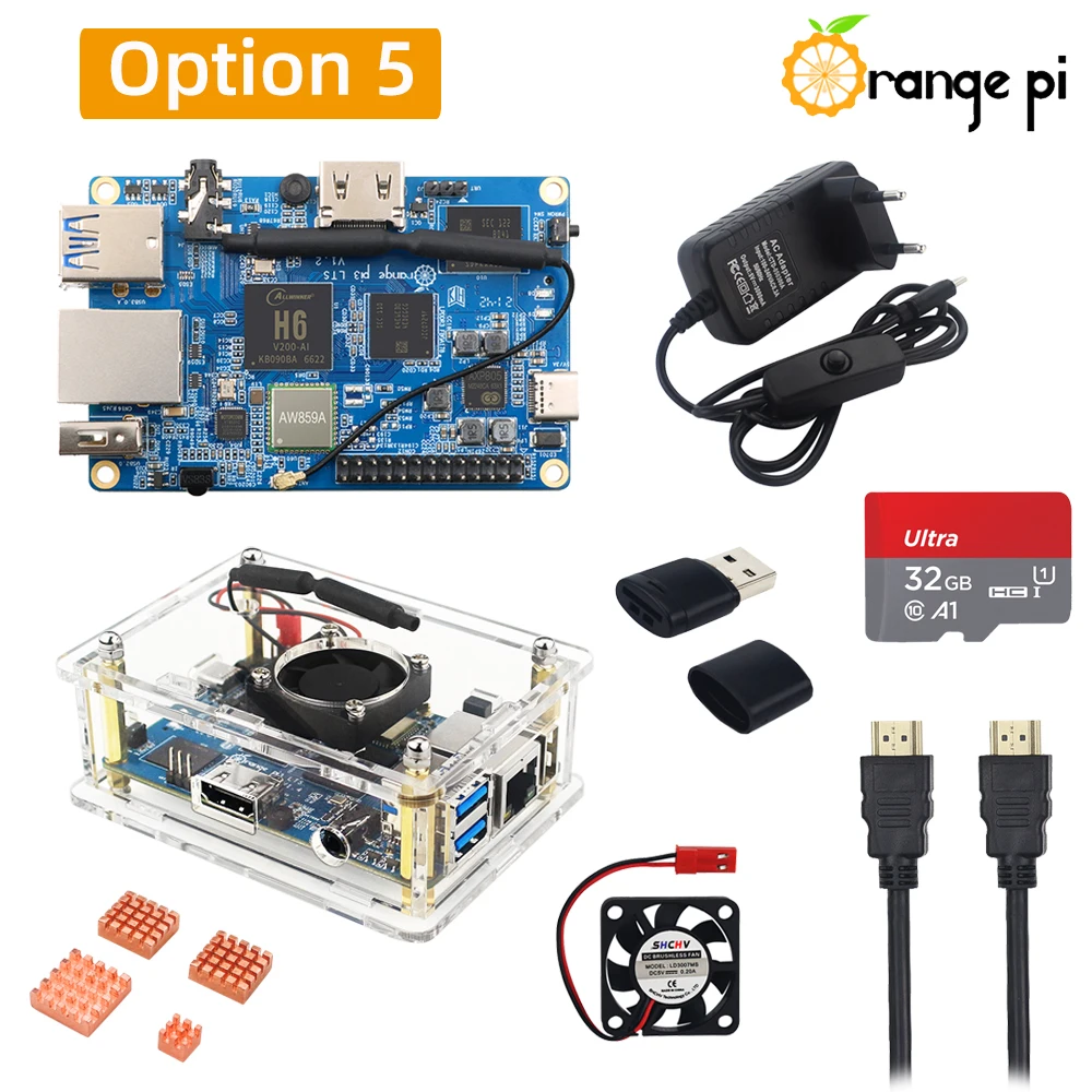 HDMI, cartão TF, OPI 3LTS, H6, 64Bit,