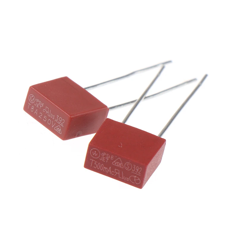 10Pcs T500mA T1A-10A 250V 392 Plastic Fuse T2A LCD TV Power Board Commonly Water Purifier 250V Slow Blow Fuse