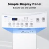 1.7 Cu.Ft. Portable Washing Machine Fully Automatic Compact Washer and Spinner Combo, 6 Wash Program, Transparent Lid, White 4