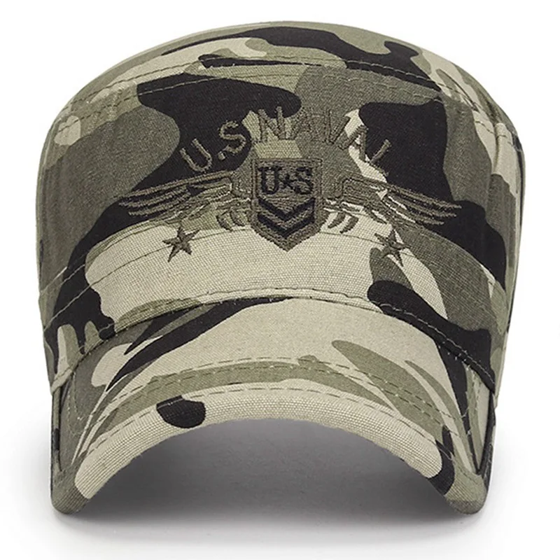 Marines Letter Corps Cap Hats Camouflage Flat Top Hat Men Summer Men Outdoor Waterproof Baseball Cap camouflage hat baseball hat sports caps camouflage cap