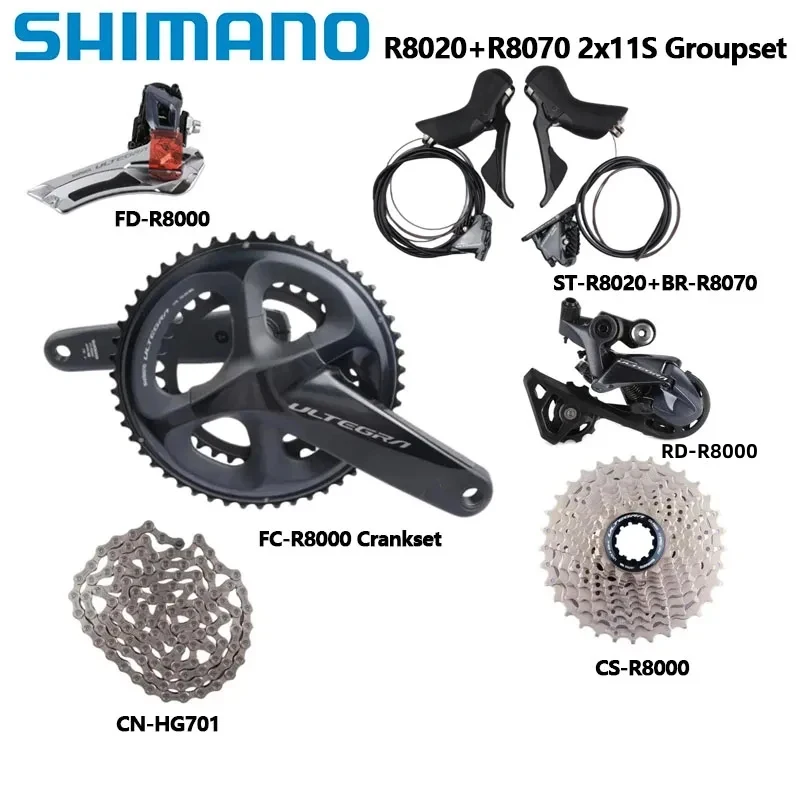 SHIMANO - 美品　Shimano Ultegra R8020 Disc グループセット SHIMANO R8020 groupset - Road bike groupset - on sale now !!