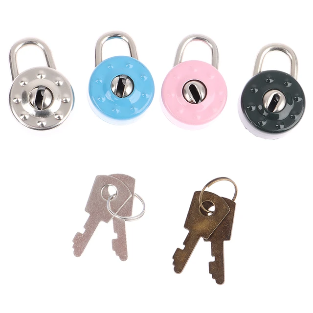 1pcs Mini Padlocks Key Lock With Key Luggage Lock For Zipper Bag