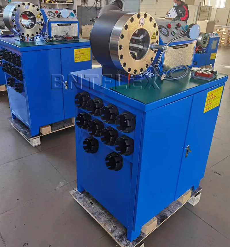 Electric 1/4 inch to 2 inch 4 layers BNT50 hydraulic hose press machine with 10 sets of dies multilayer pipe press 2