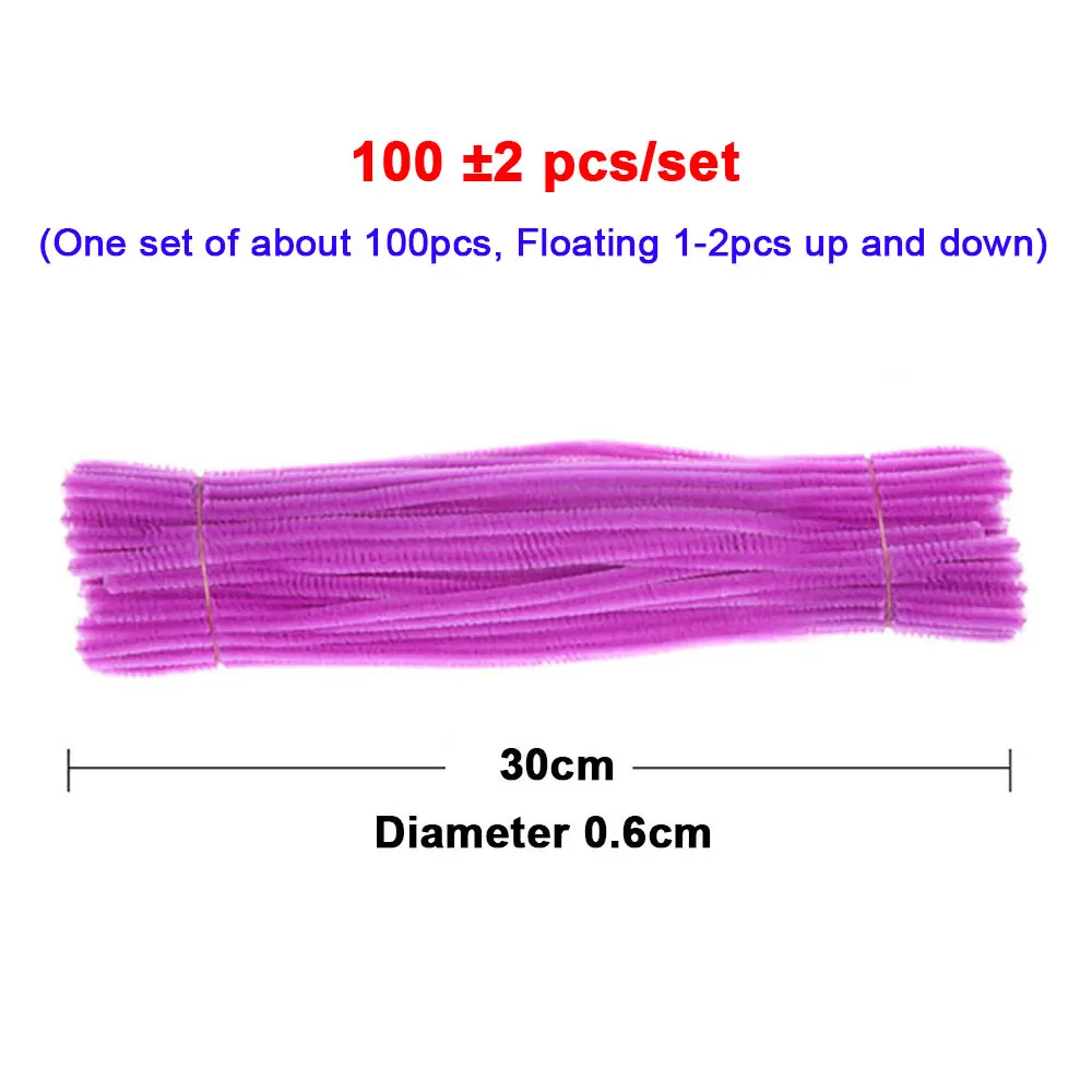 Chenille Pipe Cleaners Craft Supplies Craft Toys Chenille Craft Supplies 100pcs