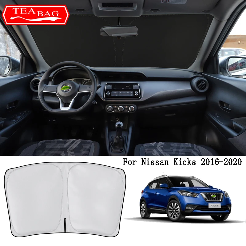 

Car Styling Nano-Insulat Windshield Sunshade Front Window Sun Shade Visor Auto For Nissan Kicks 2016-2020 Interior Accessories