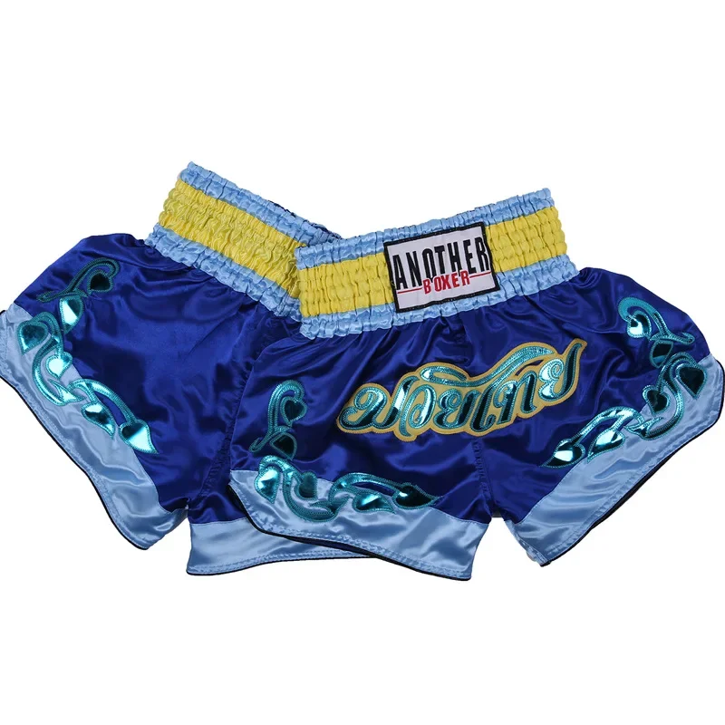 Polyester Boxing Pants for Men, Printing, MMA Shorts, Fight Grappling Short, Kick Gel, Muay Thai Pants, Hot,