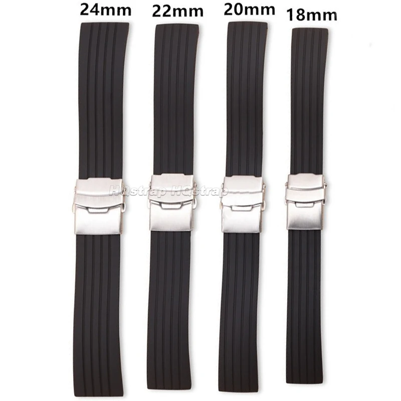 Silicone Sport Waterproof Quick Release Wristband Bracelet - Rubber Strap