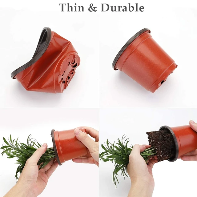 10/30/50 Csomagolnak Növényi Óvodai Edények Vetőmag -Kiinduló Tálcák Páratartalom Kupola Címkék 10 Cm Puha Átlátszó Műanyag Kertészet - Image 4