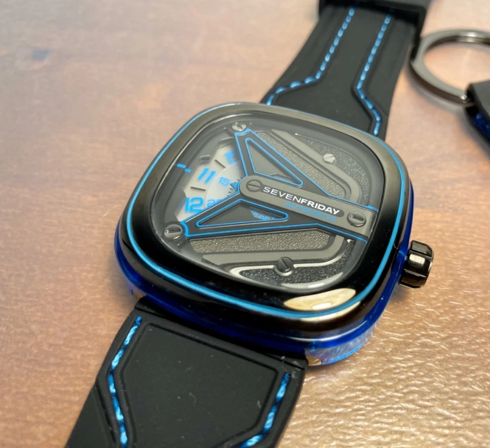 Sevenfriday M Series Square Large Dial Orologio Da Uomo Meccanico Alla Moda M3/02 Supporta Nfc Orologio Sportivo Casual Da Uomo Marchio Di Lusso