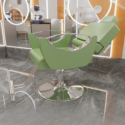 

Manicure Back Upside Down Salon Barber Chairs Simple Hairdressing Chairs Nordic Lift Swivel Sillas Furniture for Beauty Salon