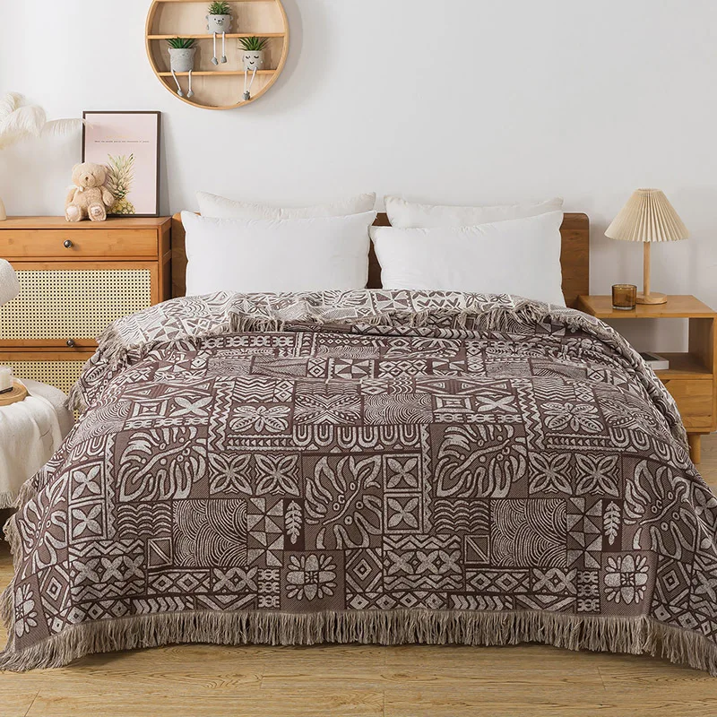 Cotton Bedspreads 4 Layers Of Muslin Gauze Towel Coverlets Summer Air Conditioning Blanket Cover Towels For decorating Beds Sofa