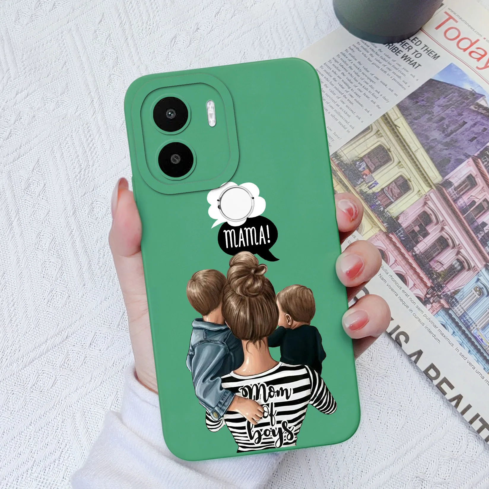 Luxury Butterfly Liquid Silicone Soft TPU Square Phone Case