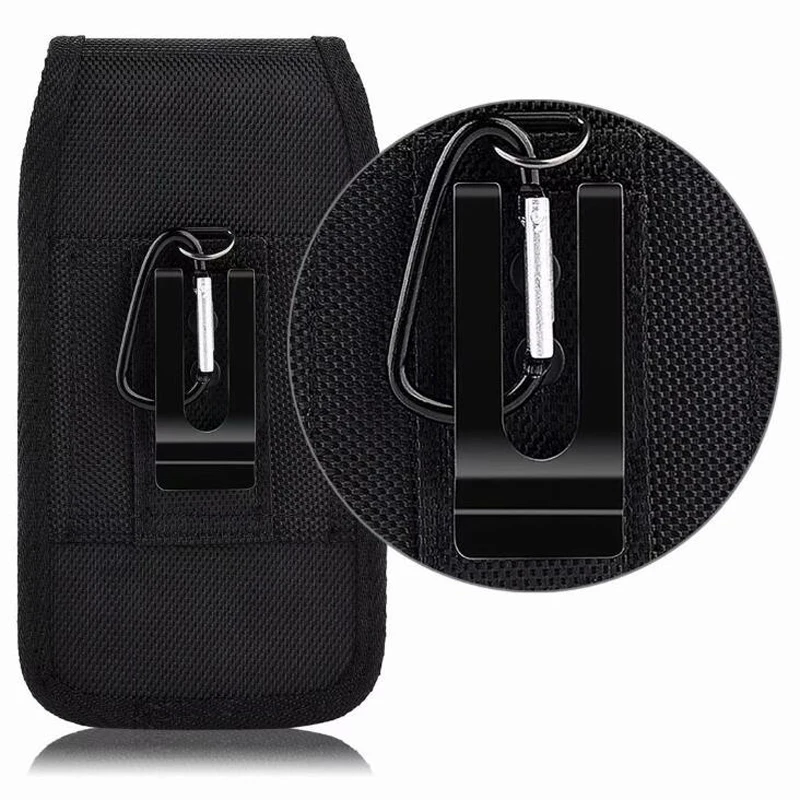 

10Cm Outdoor Camping Hiking Tactical Phone Bag Army Black Bag Hook Loop Belt Pouch Nylon Mobile Case High Quality