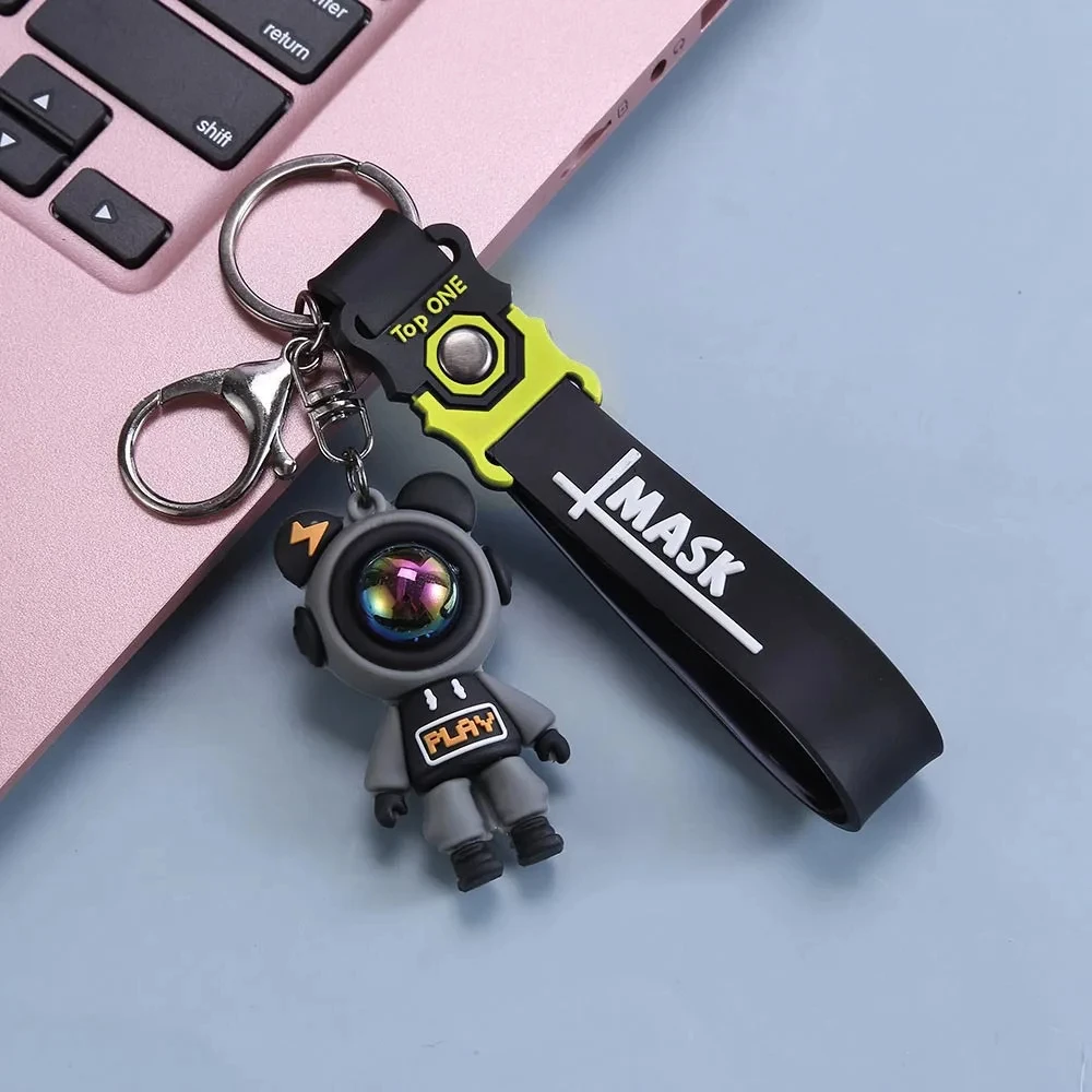 Bear Keychains 3pcs Lightning Bear Keychain Cute Cartoon Couple Doll Pendant