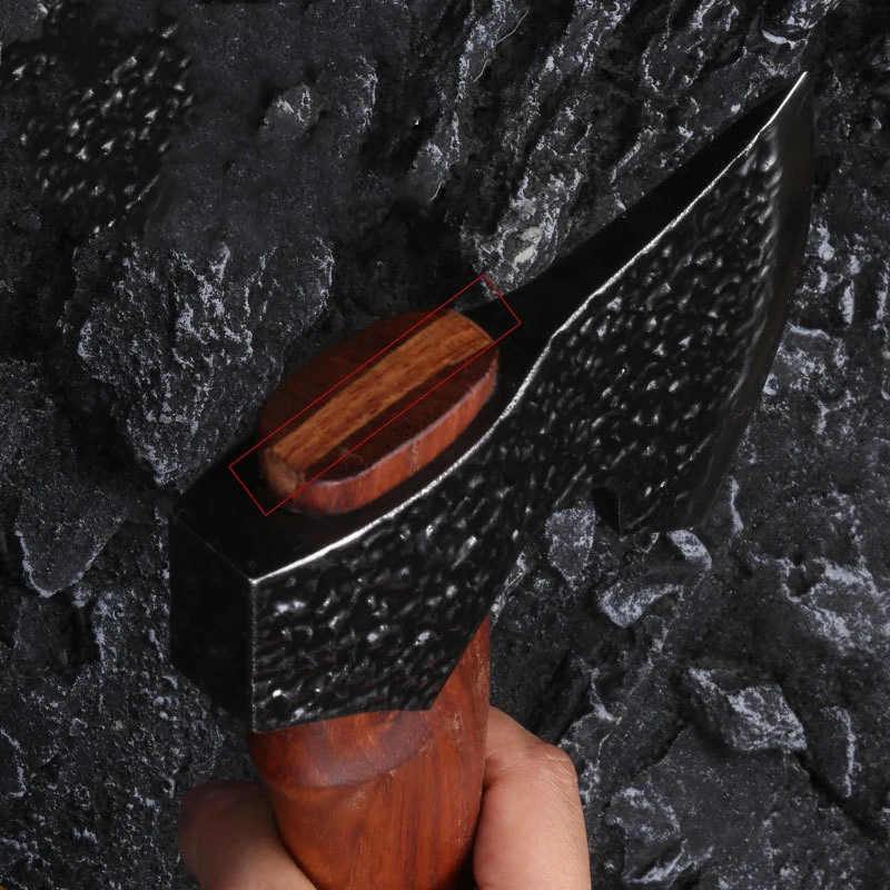 High Hardness Wooden Handle Outdoor Camping Splitting Hatchet Axe Survival Wood Chopping Axe