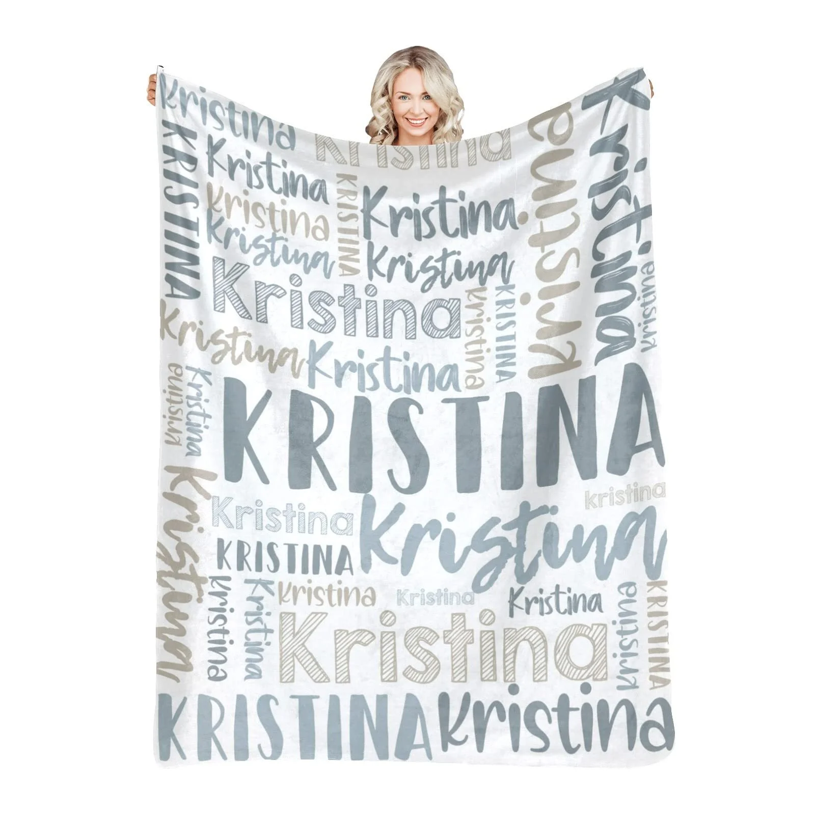 Personalized Flannel Baby Blanket - 30 Color Options, Custom Name, Monochrome Fleece Gift