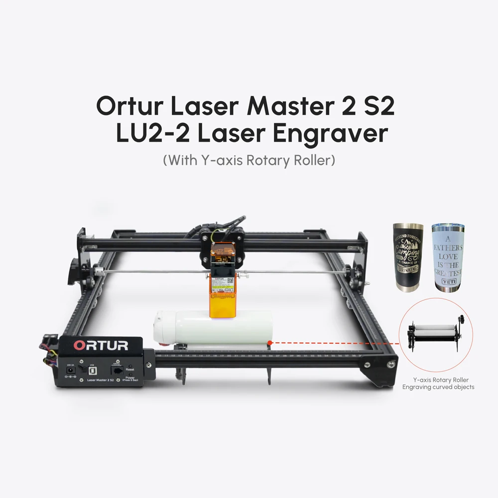 Ortur Aluminum DIY Laser Engraving Machine Logo Mark Engraver Cutter Printer 7W 