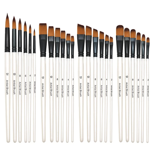 Art Paint Brushes for Acrylic Painting Watercolor Oil - Body Face Paint  Brushes